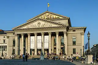 El Teatro Nacional de Múnich, sede de la Ópera Estatal de Baviera.