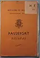 Pasaporte belga alrededor de 1940