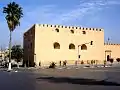 Borj Belkari, un enorme bastión de esquina en las murallas de la Qasba (situado al noroeste
