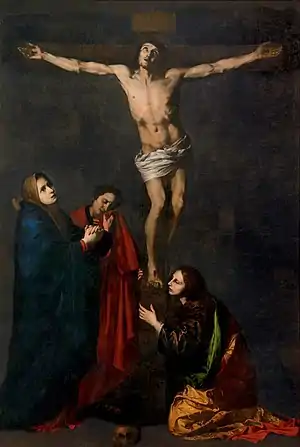 Lienzo El Calvario, obra de 1618 de José de Ribera.