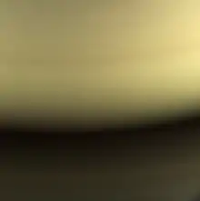 Sitio de impacto de la sonda espacial Cassini al finalizar su misión en Saturno