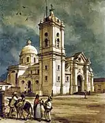 Acuarela de 1844 de Edward W. Mark