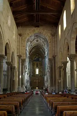 Catedral de Cefalú, arte árabe-normando, Sicilia, siglo XII.