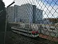 Hospital Universitario Ramón y Cajal, vista desde Central Lechera CLESA Madrid. Estación Ramón y Cajal (Cercanías Madrid)