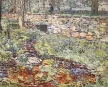 Childe Hassam: El puente de piedra (1912).