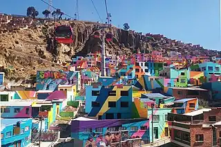 Vista del barrio de Chualluma, Macrodistrito Periférica