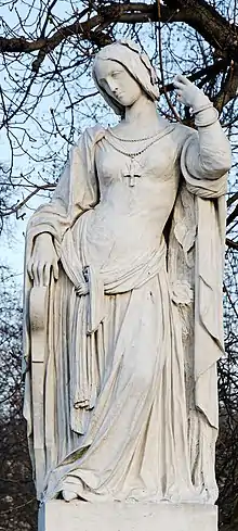 Clémence Isaure - de la serie reinas de Francia y mujeres ilustres en el Jardin du Luxembourg, París