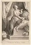 Cleopatra, de Jan Muller, basado en Adrián de Vries, c. 1598