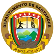 Escudo del Departamento de Santander en 2008.