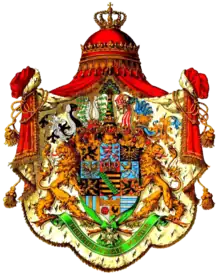Arms of the House of Wettin dynasty (albertinische Linie)