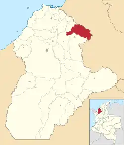 Chinú ubicada en Córdoba (Colombia)