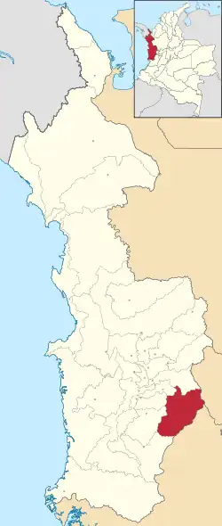 San José del Palmar ubicada en Chocó
