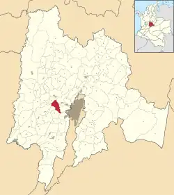 Bojacá ubicada en Cundinamarca