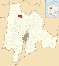 Topaipí ubicada en Cundinamarca