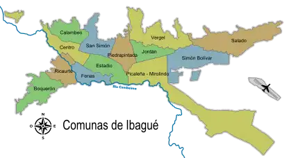 Comunas de la ciudad de Ibagué