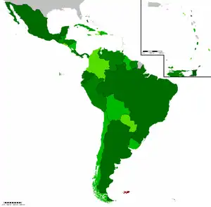 &nbsp;&nbsp;&nbsp;&nbsp;&nbsp;Países miembros&nbsp;&nbsp;&nbsp;&nbsp;&nbsp;Países miembros&nbsp;&nbsp;&nbsp;&nbsp;&nbsp;Países miembros&nbsp;&nbsp;&nbsp;&nbsp;&nbsp;Territorio reclamado&nbsp;&nbsp;&nbsp;&nbsp;&nbsp;No miembros