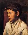 "El niño de la chaqueta blanca".