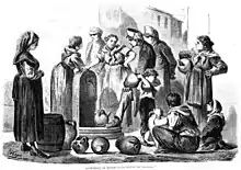 'Costumbres de Madrid. Una fuente de vecindad' en La Ilustración Española y Americana (1870).