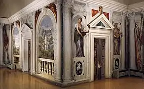 Frescos de la Villa Barbaro del Veronés, ca. 1560.