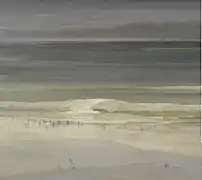 Leon Dabo, The Seashore, ca. 1900; Oil on masonite; 76.8 x 86.4 cm