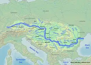 2.º Danubio (2850&nbsp;km)