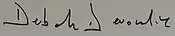 Firma de Deborah Cavendish