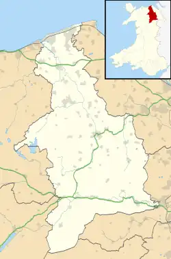 Rhuddlan ubicada en Denbighshire