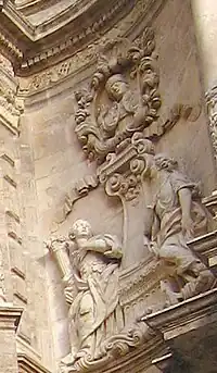 Medallón de Alejandro VI, con la esperanza y la fortaleza, de Francisco Vergara