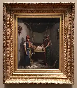 Deux jeunes juives de Constantine berçant un enfant par Théodore Chassériau.