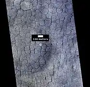 Vista en color del suelo poligonal