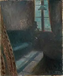 Edvard Munch: Noche en Saint-Cloud (1890), óleo sobre lienzo, 64,5 × 54 cm, Galería Nacional de Noruega, Oslo.