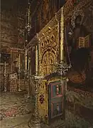 El iconostasio de la iglesia de San Juan el Evangelista, cerca de Rostov (1888)