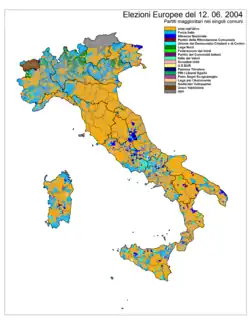 Elecciones al Parlamento Europeo de 2004 (Italia)