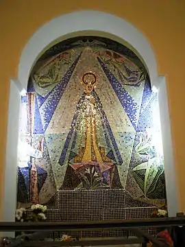 Mosaico de la Virgen, por Luis Cañadas.