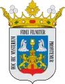 Versión heráldica del escudo con corona de marqués (1942-2012).