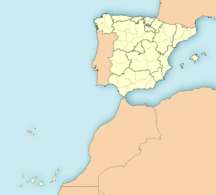 Santa Cruz de Tenerife ubicada en España