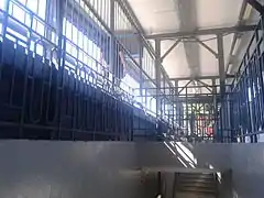 Acceso al túnel desde el andén 3