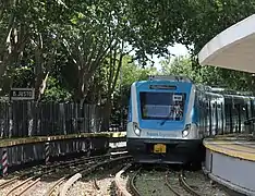 Estación Juan B. Justo en verano.