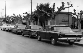 El edificio original a fines de la década de 1960