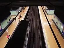 Andén de la Estación de Vicálvaro