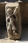 El "soplador de cuernos" en la catedral de Braga]