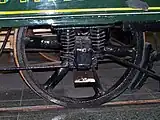 Rueda de radios de un carruaje FTG. Museo del Transporte de Fránkfurt (1872)