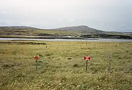 Los campos minados fueron vallados