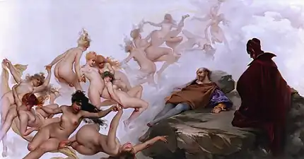 La visión de Fausto, 1880. Óleo sobre lienzo, 81,2 x 150,5&nbsp;cm.