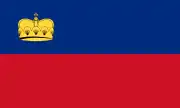 Bandera de Liechtenstein (1937-1982)