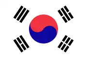 Bandera de Corea del Sur