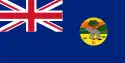 Bandera de la Gambia Británica, de 1888 a 1965.