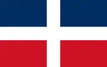 Bandera histórica de República Dominicana