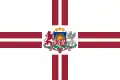 Estandarte presidencial de Letonia.