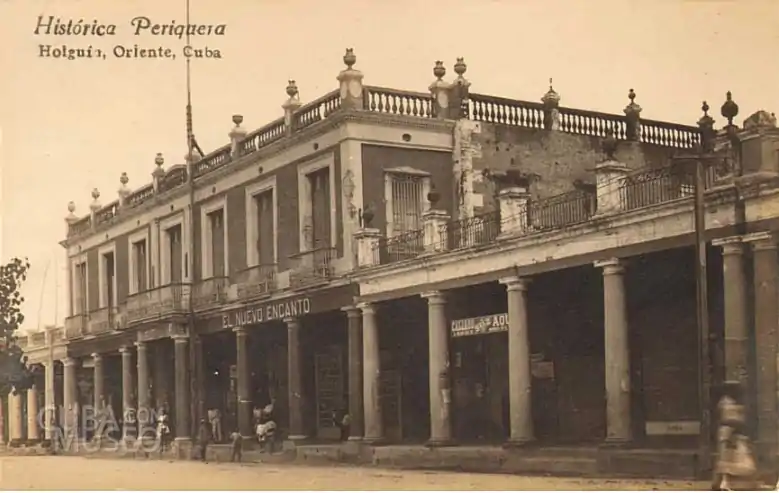 La Periquera a inicios del siglo XX; sirvió durante las guerras de independencia como cuartel español.
